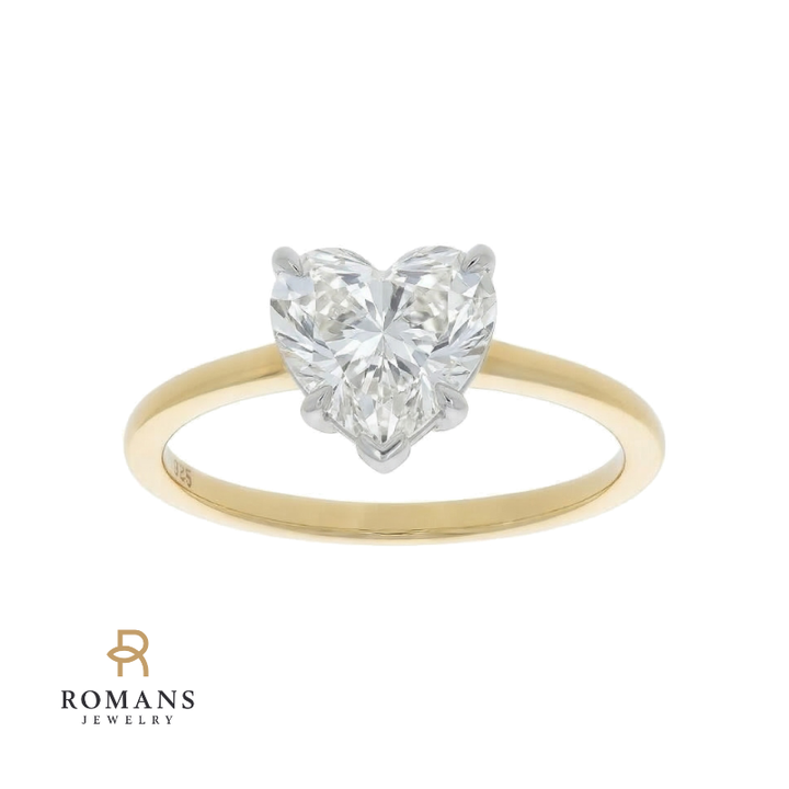 Covenant Hidden Halo Oval Engagement Ring 14K Two Tone