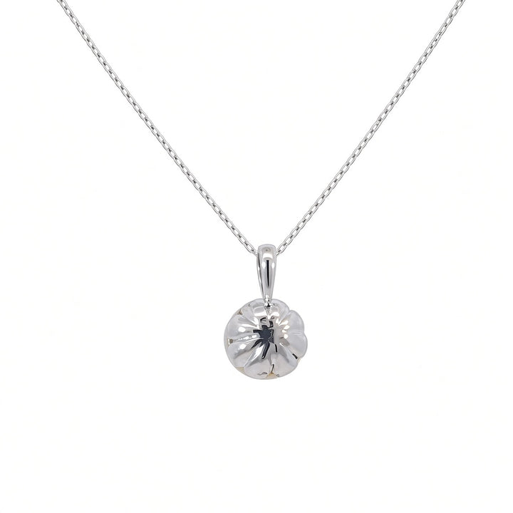 Non-Cultured Pearl Pendant 6MM 14K White Gold