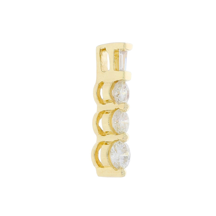 Diamond Drop Pendant 14K Yellow Gold .30CTW