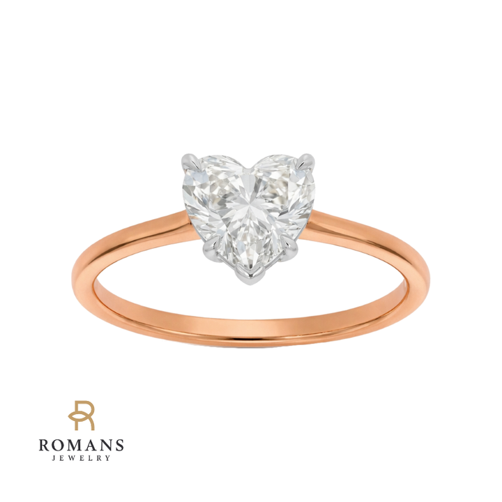 Covenant Hidden Halo Oval Engagement Ring 14K Two Tone