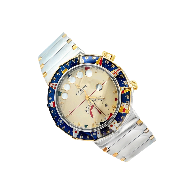 Corum Admirals Cup Regatta Timer Watch Stainless Steel & 18K Yellow Gold