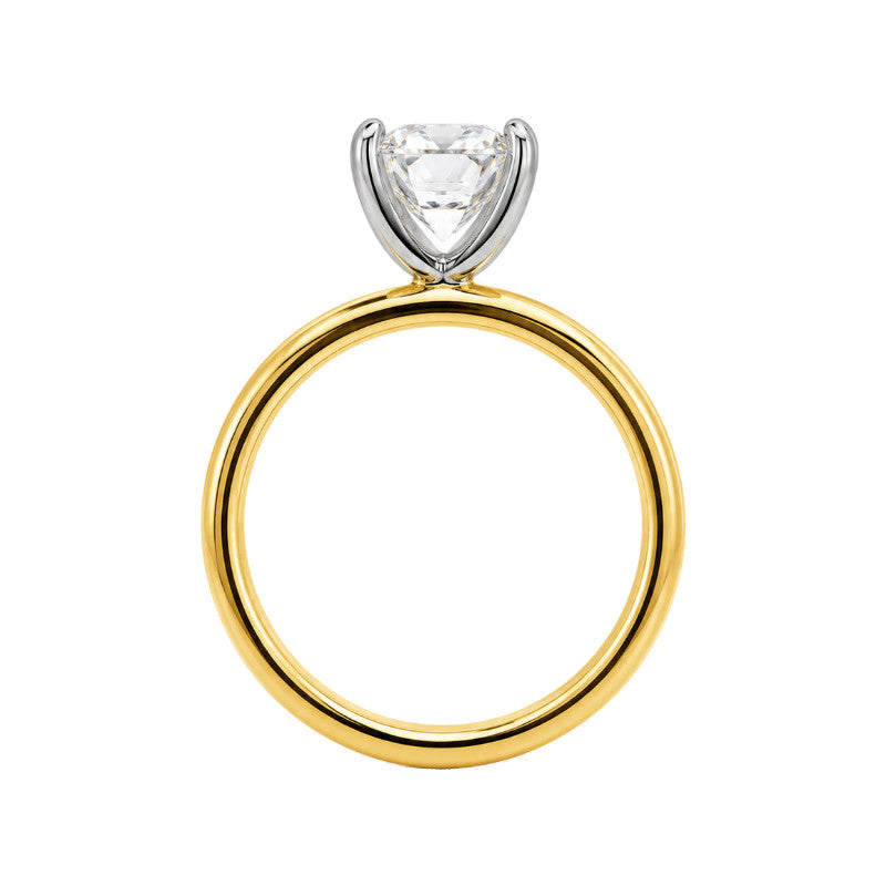 Isleana Emerald Cut Lab Diamond Ring 2.58CT 14K Two Tone Solitaire