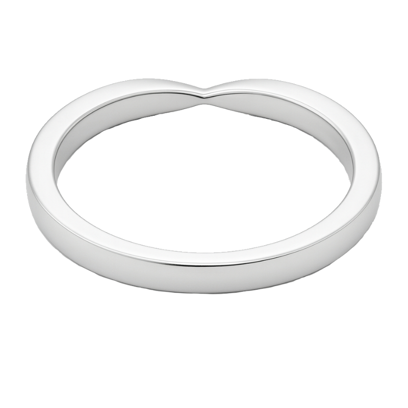 Diamond Tapered Band 18K White Gold .19CTW