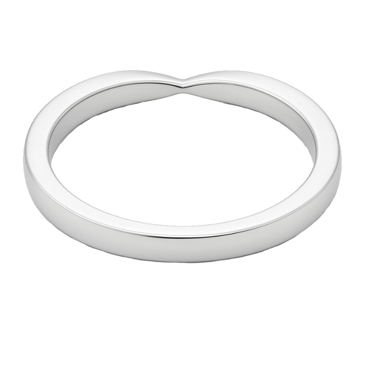 Diamond Tapered Band 18K White Gold .19CTW