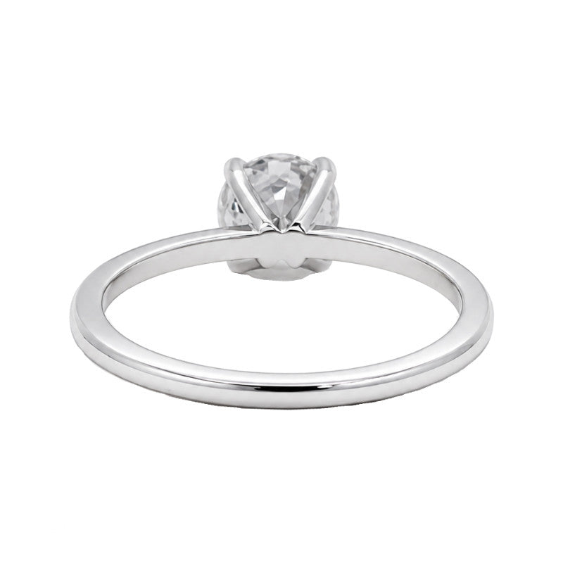 Isleana Solitaire 1.02CT Round Natural Diamond Ring 14K White Gold