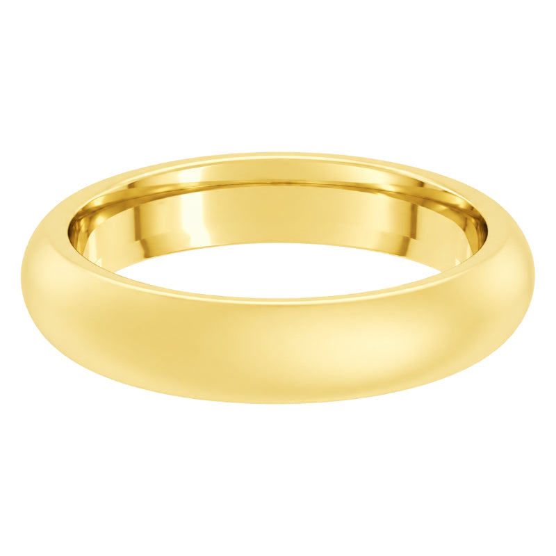 Comfort-Fit Matte Wedding Band 22k Yellow Gold 4MM