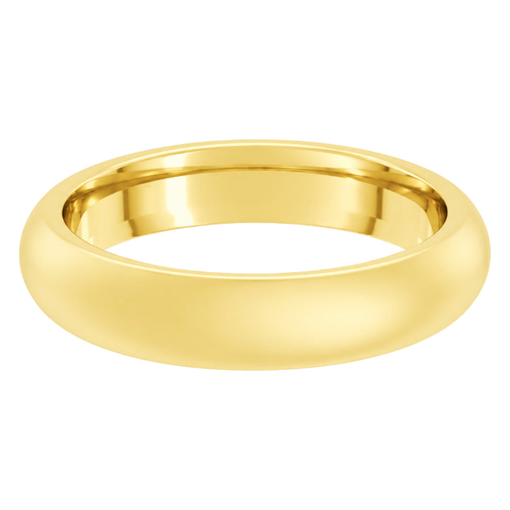 Comfort-Fit Matte Wedding Band 22k Yellow Gold 4MM