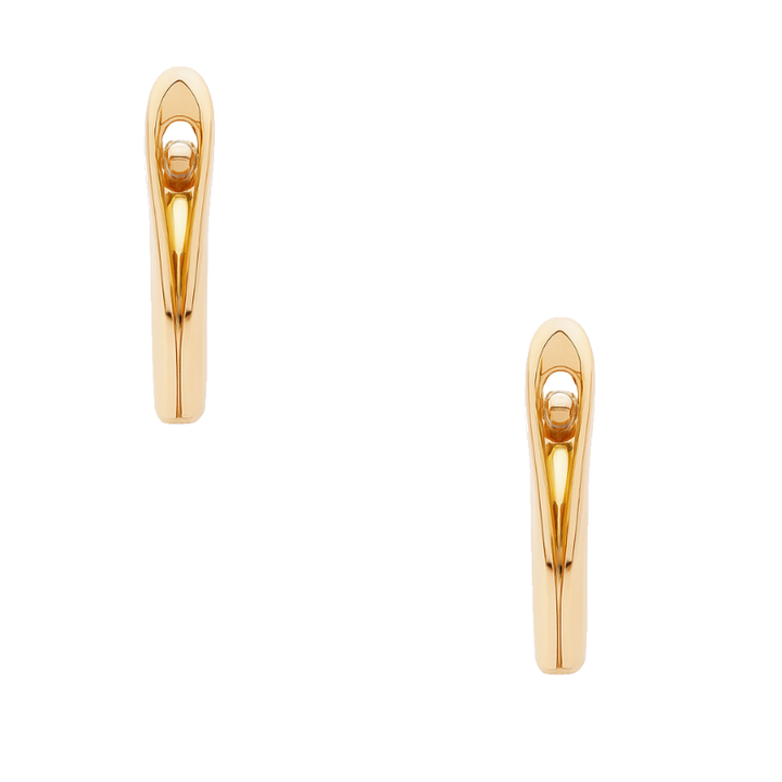 Everyday Diamond Small Hoops 14K Yellow Gold .15CTW