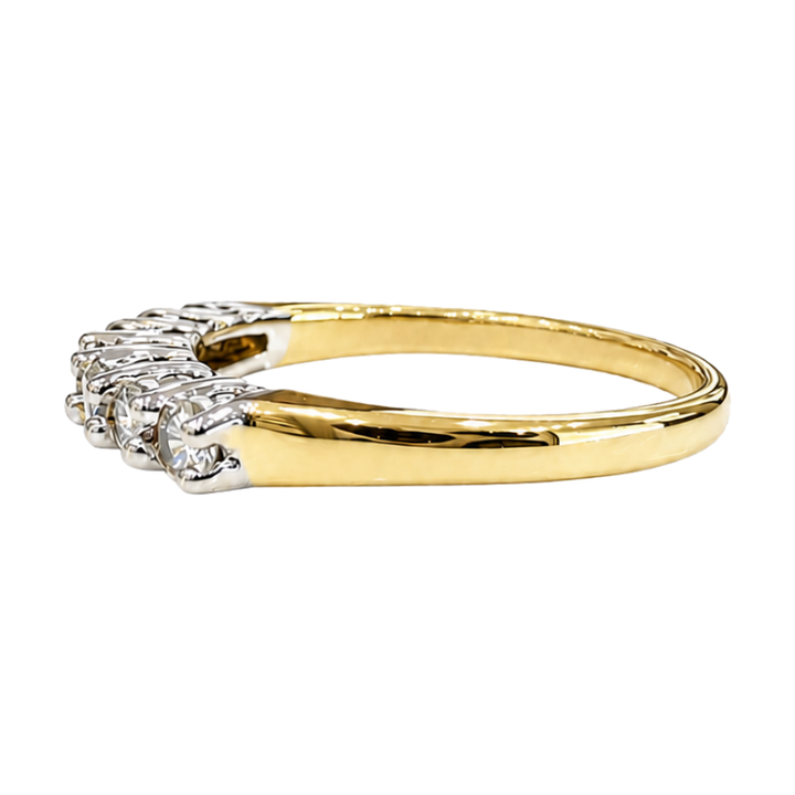 Diamond Anniversary Band 0.43CTW 14K Two Tone