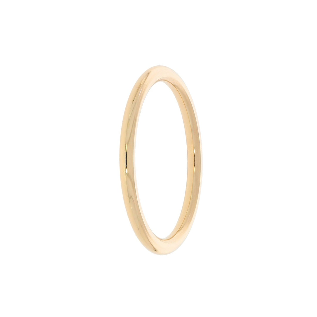 Half Round Band Comfort Fit Band 18K Rose Gold