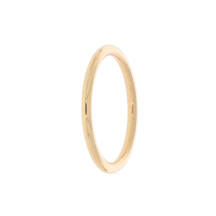 Half Round Band Comfort Fit Band 18K Rose Gold