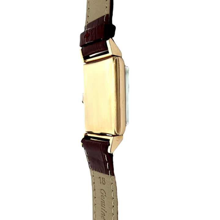 Hamilton Watch Wesley 14K Solid Gold Tank Style Vintage