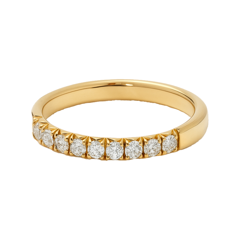 Everyday Diamond Accent Band 14K Yellow Gold .44CTW