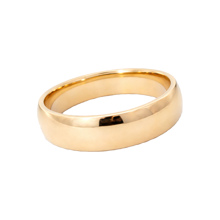 Timeless Mens Wedding Band 14K Yellow Gold