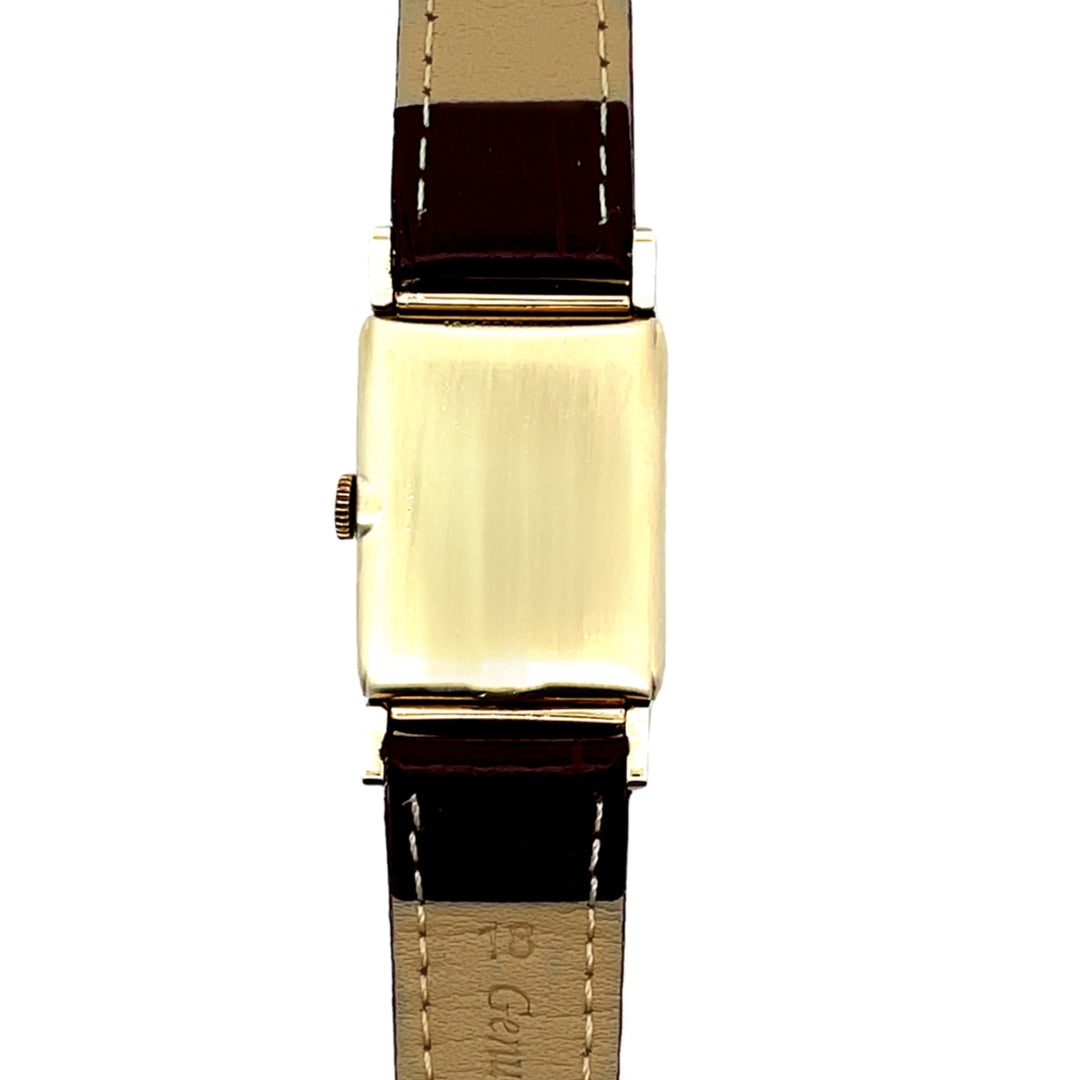 Hamilton Watch Wesley 14K Solid Gold Tank Style Vintage