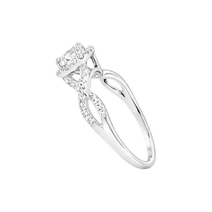 Diamond Engagement Ring 18K White Gold 1CT