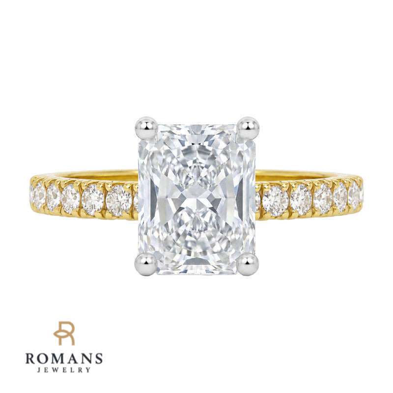 Diamond Engagement Ring Setting 14K Yellow Gold .32CTW