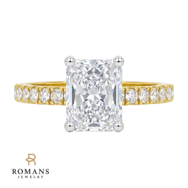 Diamond Engagement Ring Setting 14K Yellow Gold .32CTW