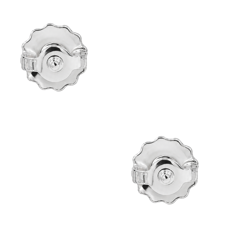 Round Diamond Stud Earrings 1.10CTW 14K White Gold Classic Style