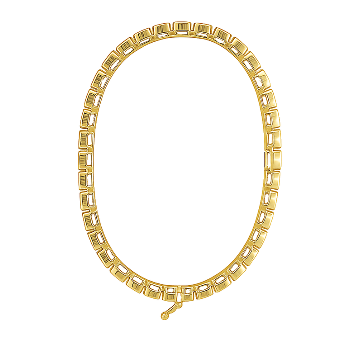 Natural Diamond Tennis Bracelet 10.92CTW 14K Yellow Gold