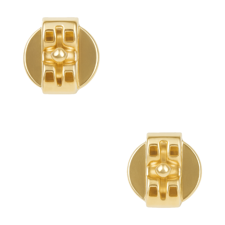 Oval Peridot Diamond Accent Studs 14K Yellow Gold 1.71CTW