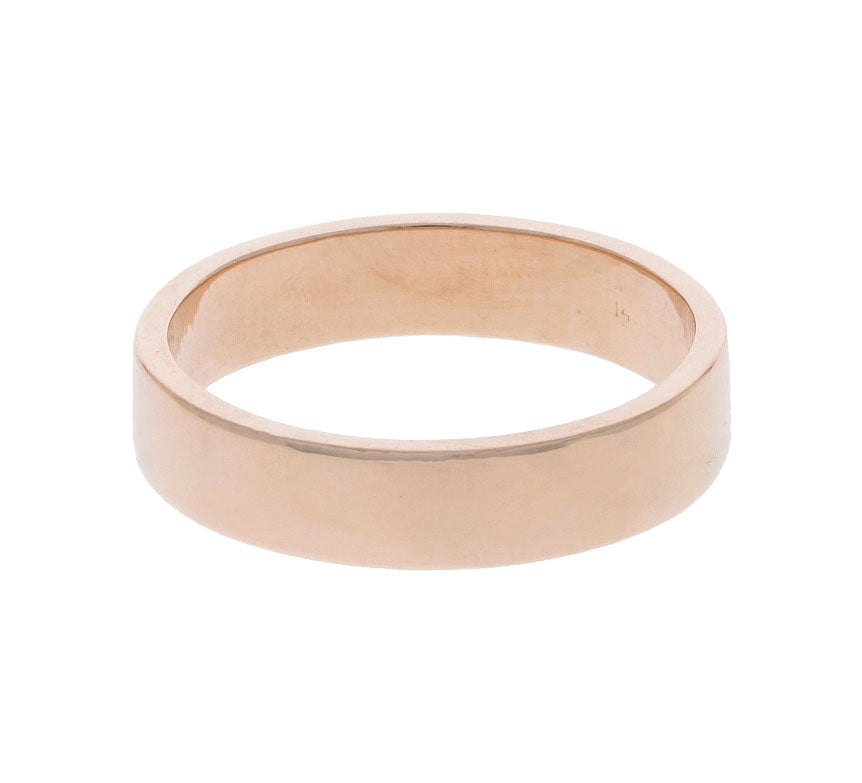Flat 4MM Wedding Band 14K Rose Gold