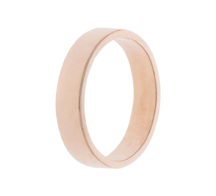 Flat 4MM Wedding Band 14K Rose Gold