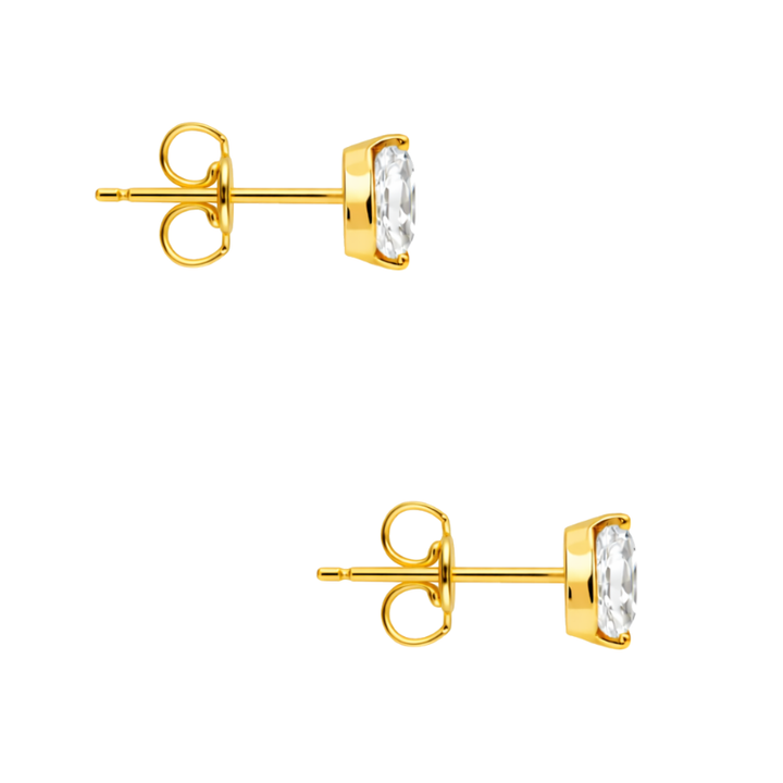 Marquise Diamond Studs 14K Yellow Gold .38CTW