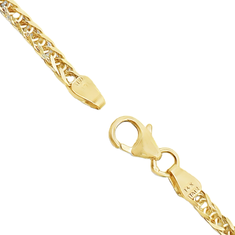 Foxtail Chain 25 1/2" 2.5mm 14K Yellow Gold