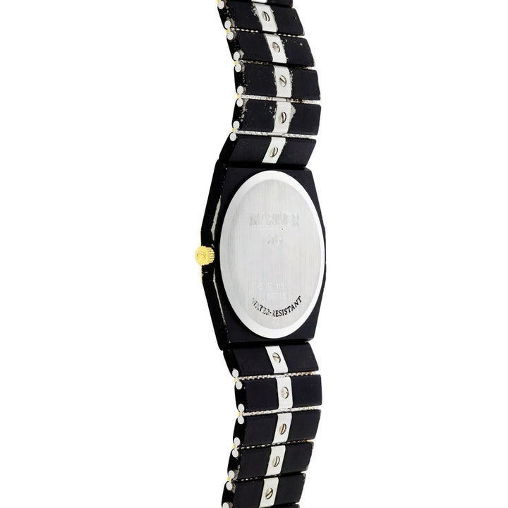 Concord Mariner Quartz Black Stainless Steel & 14K Yellow Gold Watch