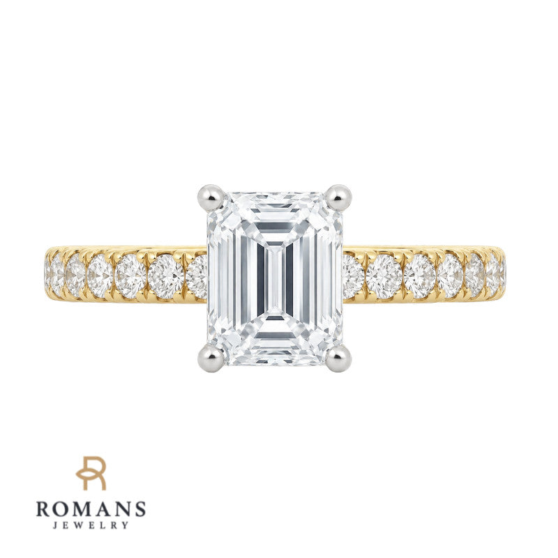 Diamond Engagement Ring Setting 14K Yellow Gold .32CTW