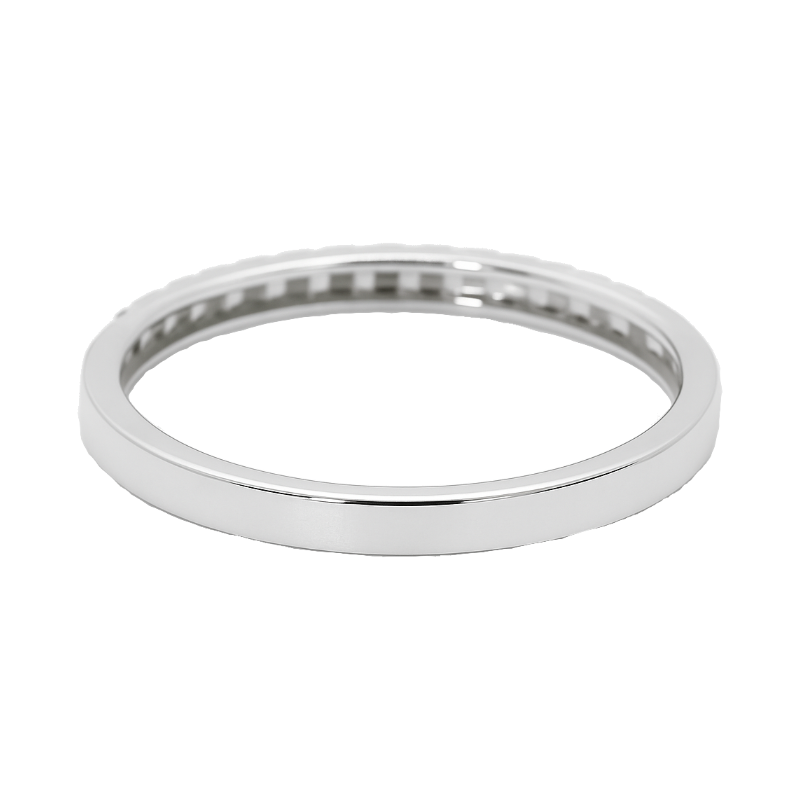 Classic Diamond Band 14K White Gold .18CTW