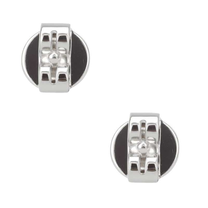 Blue Sapphire & Diamond Halo Studs 14K White Gold 1.04CTW