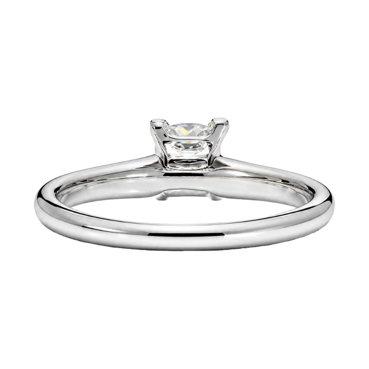 Princess Cut Diamond Solitaire Engagement Ring 18K White Gold 1CT