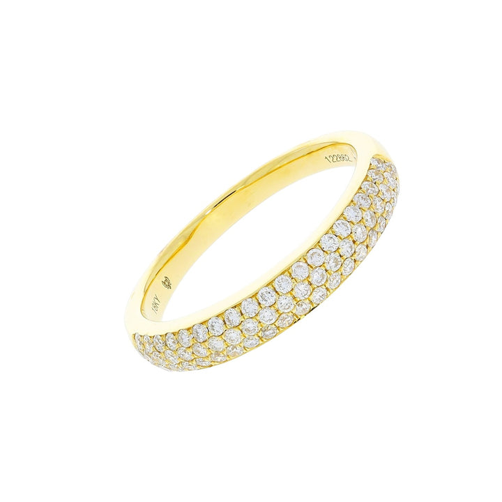 Micro-Pave Diamond Band 18K Yellow Gold .49 CTW