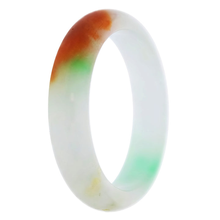 Jadeite Jade Dyed Multi Color Bangle GIA