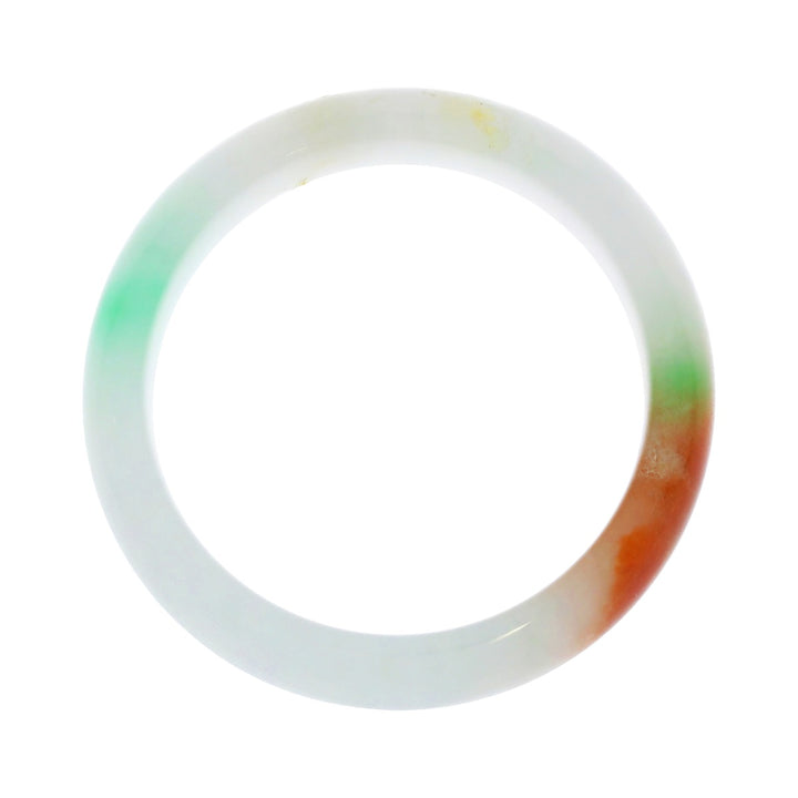 Jadeite Jade Dyed Multi Color Bangle GIA