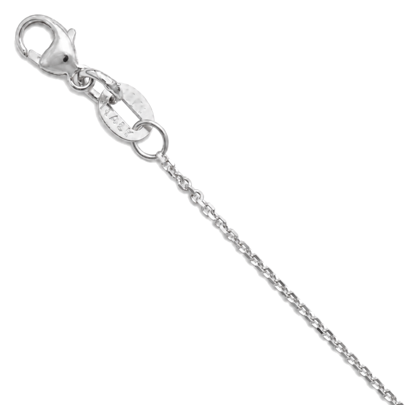 Solid Diamond Cut Cable Chain 1MM Minimal Classic Design