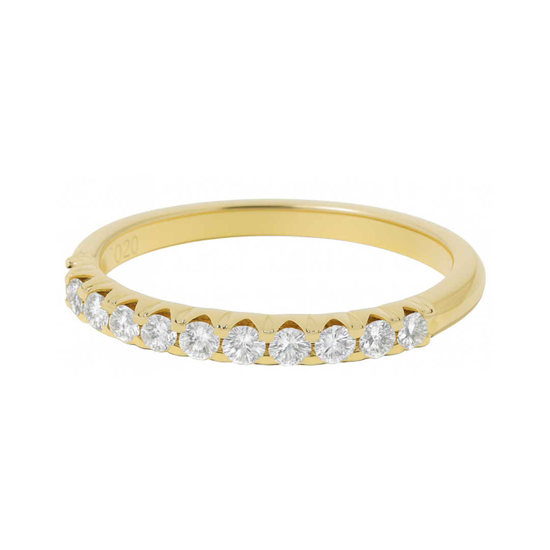 Stackable Diamond Band 14K Yellow Gold .36CTW