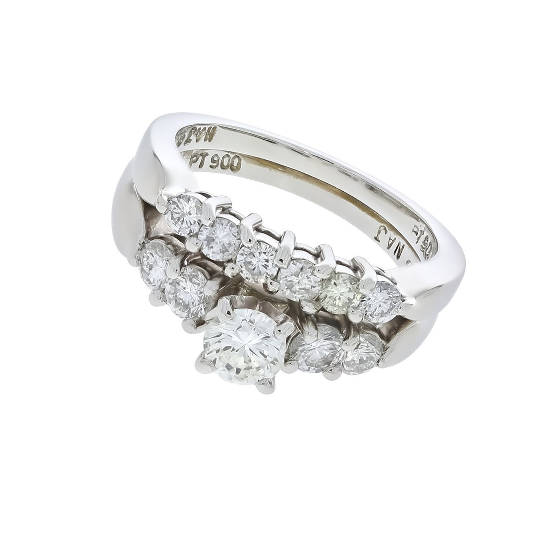 Diamond Engagement Platinum Ring 1.50CTW