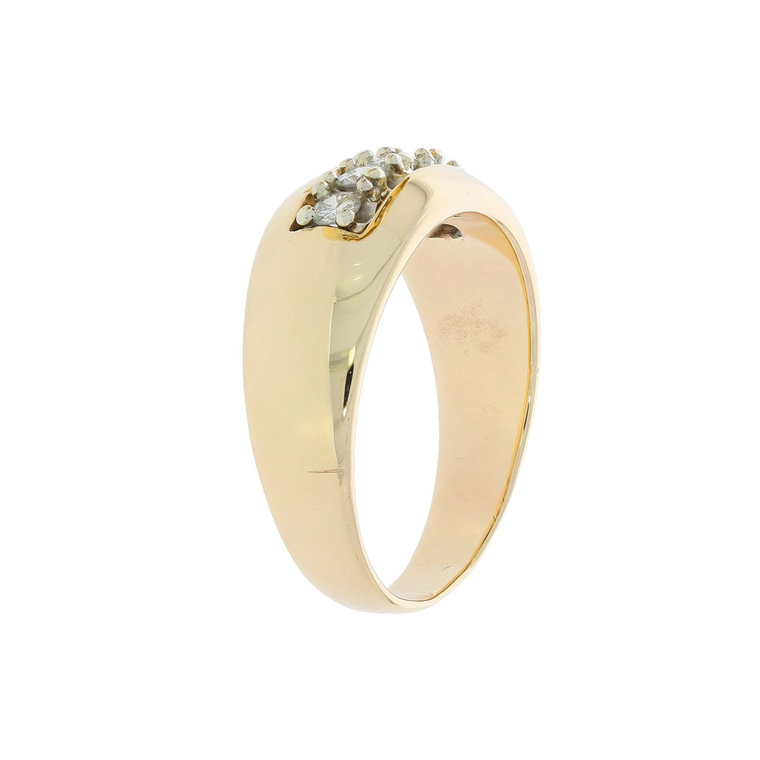 Diamond Wedding Band 14K Yellow Gold