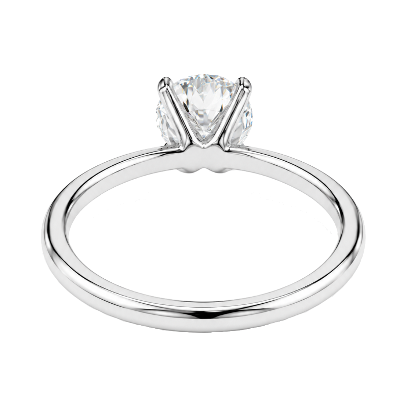 Round Diamond Solitaire Engagement Ring 1.63CT GIA 14K White Gold