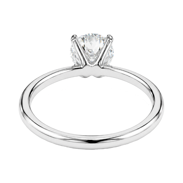 Round Diamond Solitaire Engagement Ring 1.63CT GIA 14K White Gold