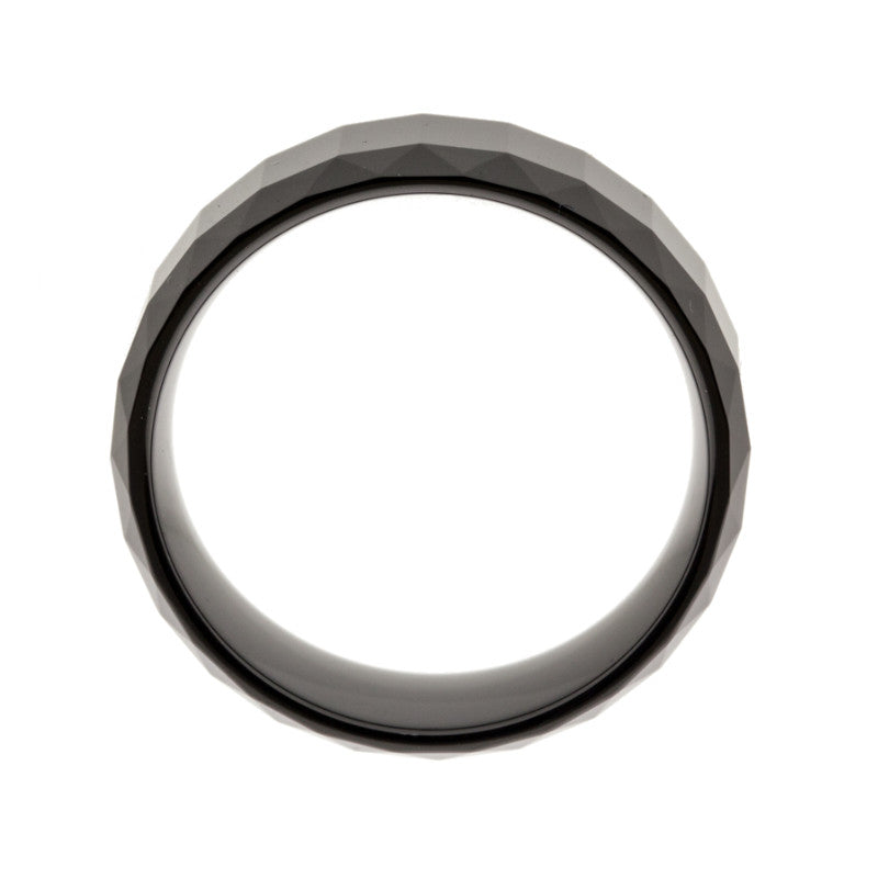 Men's Black Ceramic Wedding Band