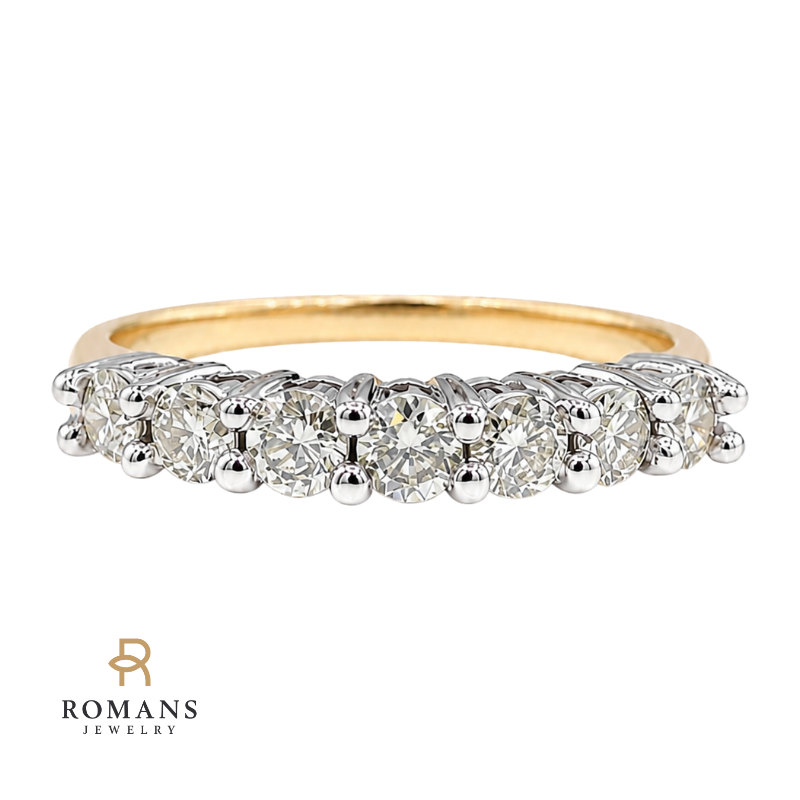 Diamond Anniversary Band 0.43CTW 14K Two Tone