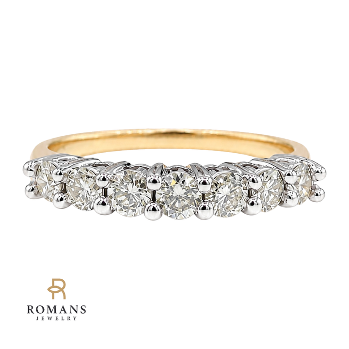 Diamond Anniversary Band 0.43CTW 14K Two Tone