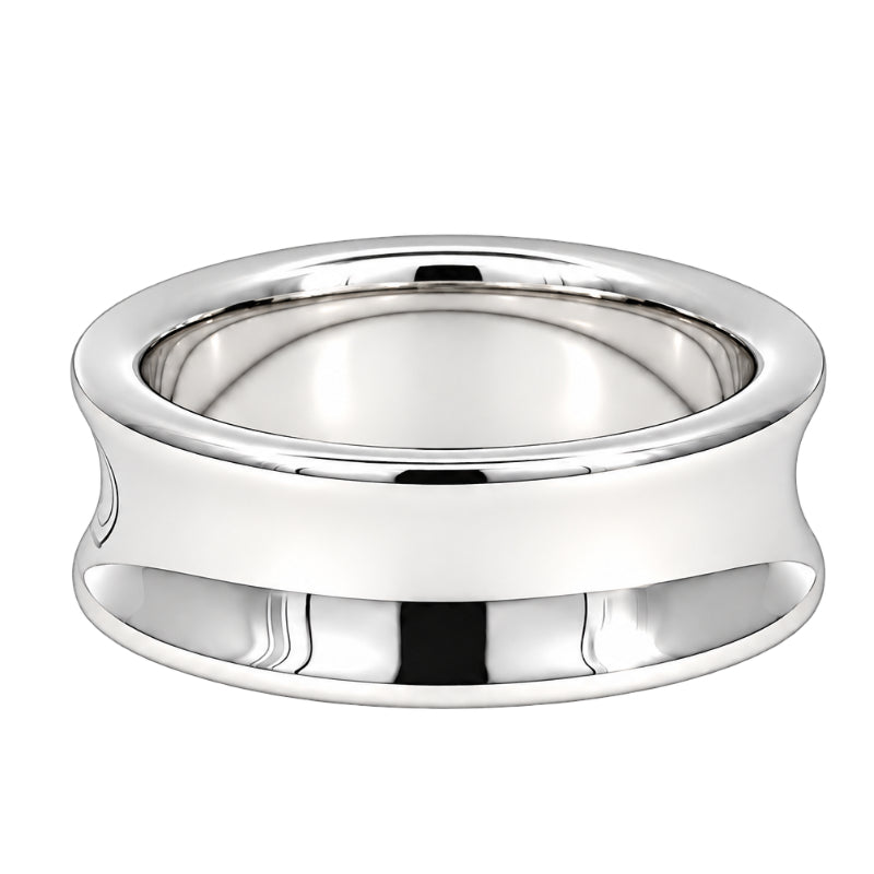 Tiffany &amp; Co. Concave Band Sterling Silver 7MM