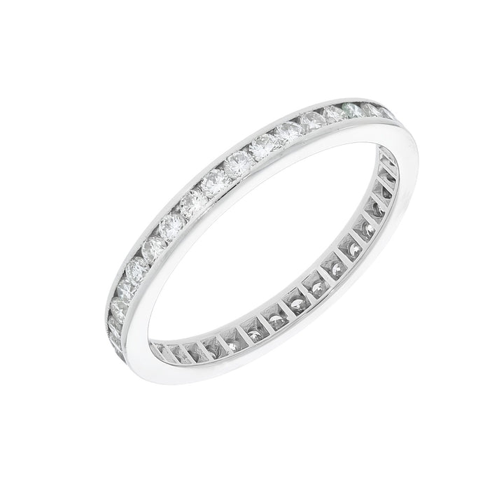 Eternity Channel Set Diamond Band Platinum .74 CTW