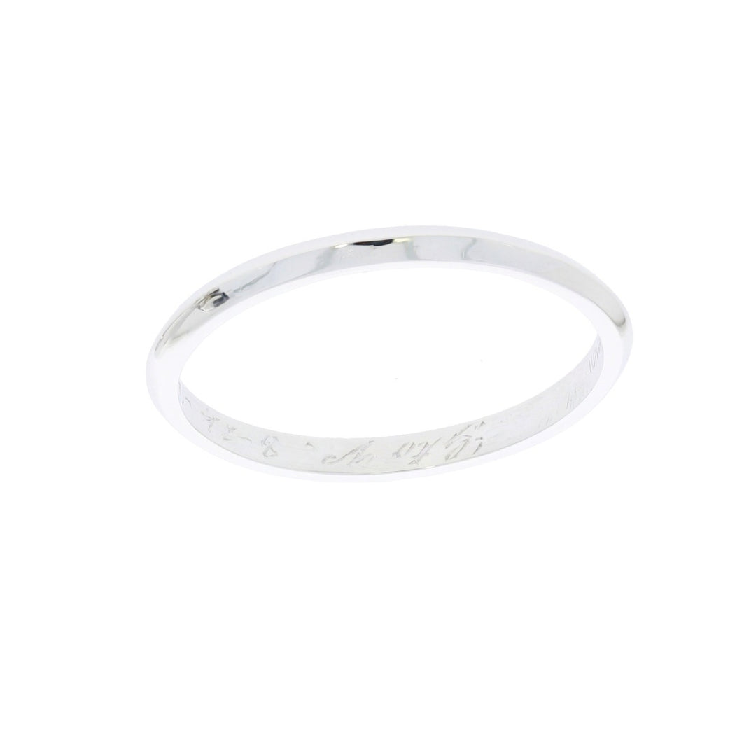 Knife Edge Band Platinum 2MM