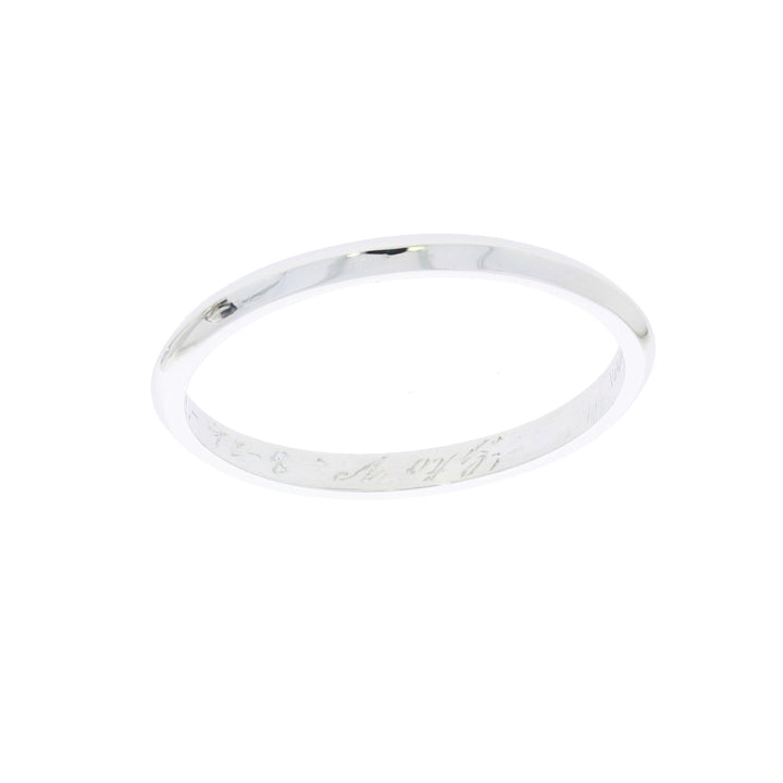 Knife Edge Band Platinum 2MM